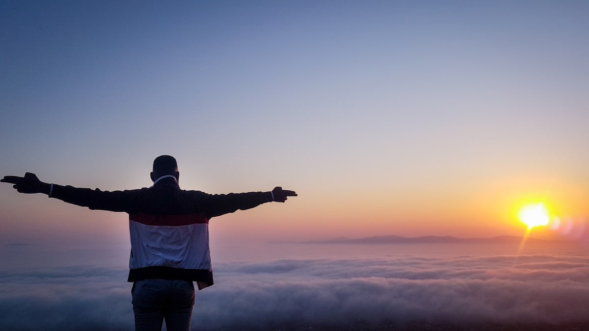 A sunrise view in Cape Town